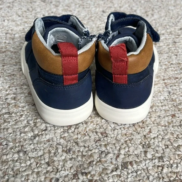 Boys' Anthony Zipper Sneakers - Cat & Jack Navy - Picture 3 of 4